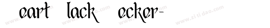HeartBlack Becker字体转换